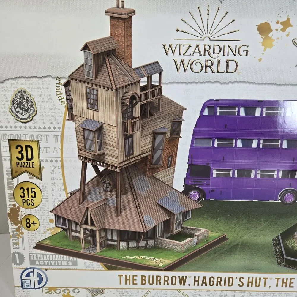 Harry Potter 3D Wizarding World The Burrow Hagrid’s Hut The Knight’s Bus New